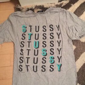 Stussy short sleeve tee gray